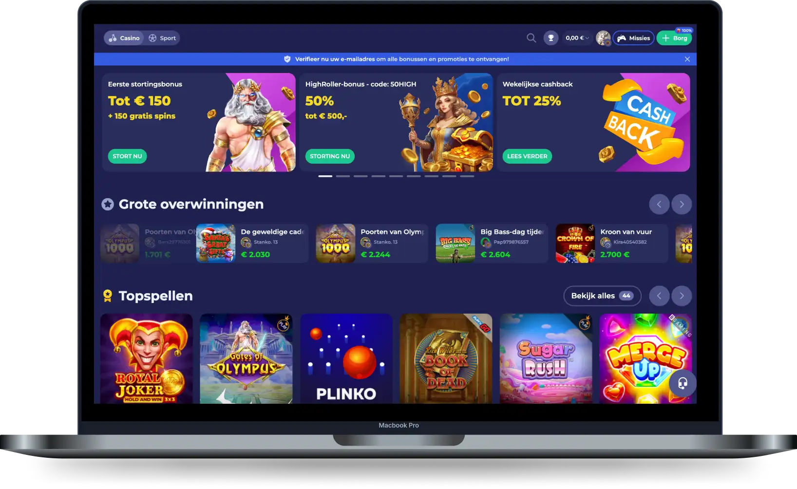 Bruno Casino Officiële Site